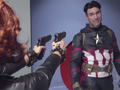 Black widow vs Captain America hardcore video